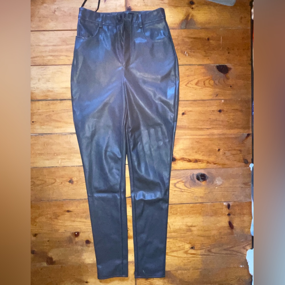 Missguided grey leather pants